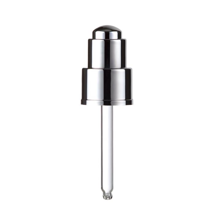24/410 Dropper Assembly, Gloss Silver Button & Collar